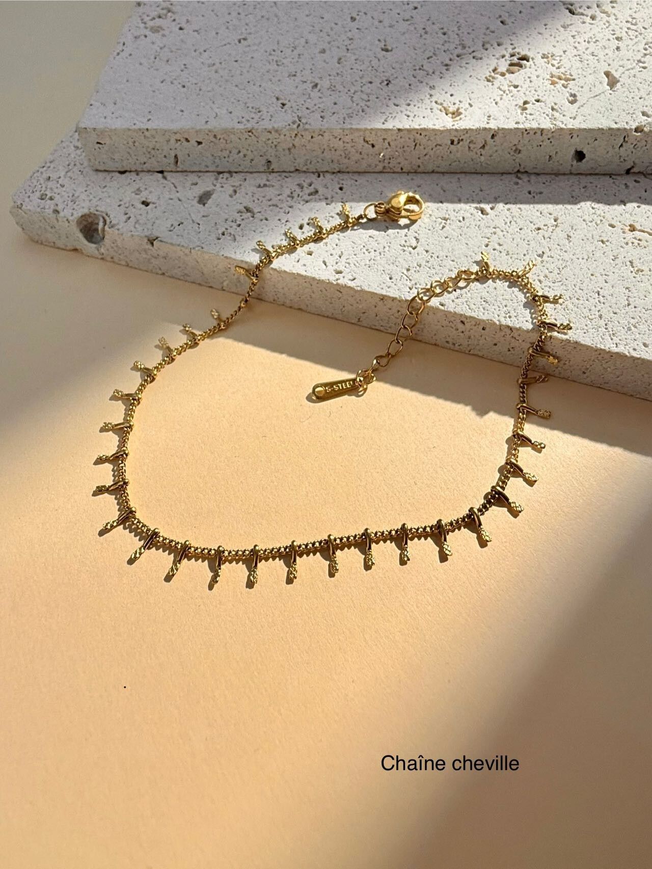 Gold Tassel Anklet – Stainless Steel