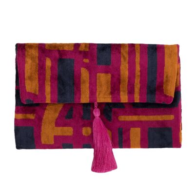 Silk Velvet IKAT Purse Bag