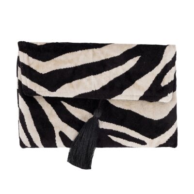 Pochette IKAT in velluto di seta