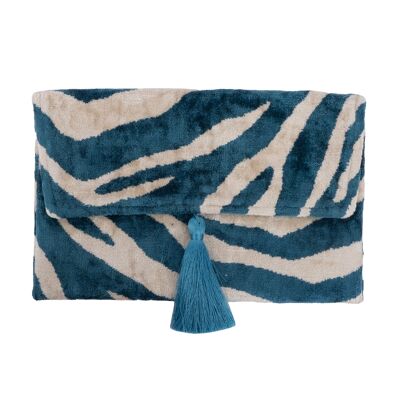 Silk Velvet IKAT Clutch
