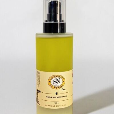 Huile de massage 100 ml, aux 4 huiles végétales