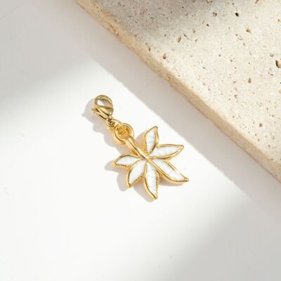 Pendentif Feuille – Acier Inoxydable Élégant et Naturel