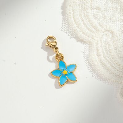 Fine and Poetic Stainless Steel Cherry Blossom Pendant