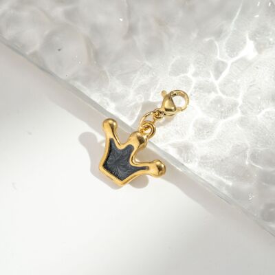 Crown motif pendant – Stainless steel