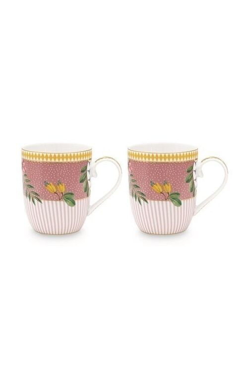 PIP Coffret 2 Petit mug La Majorelle rose 145ml