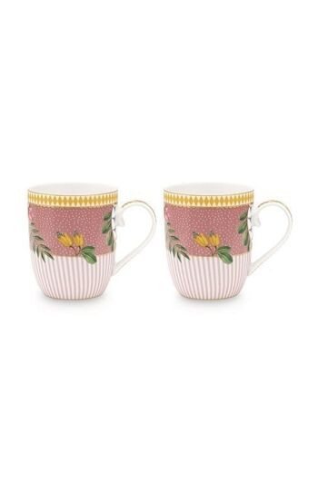 PIP Coffret 2 Petit mug La Majorelle rose 145ml