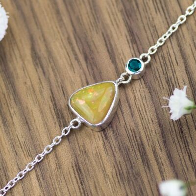 Bracciale Opale e Smeraldo