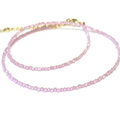 Necklace Pink Zircon