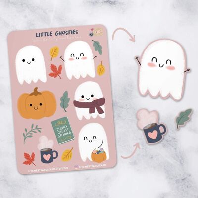 Ghosty the Little Ghost Stickers - Autumn Sticker Sheet