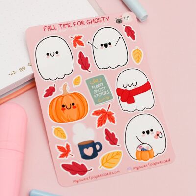 Autumn for Ghosty - Autumn and Halloween sticker sheet