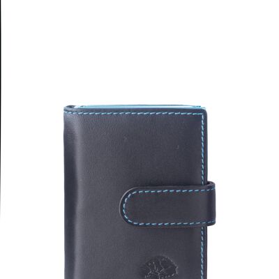 Royal Nappa RFID card slider zip turquoise 1138-36