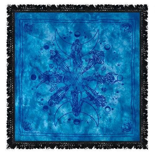 Tovaglia per altare Angelo Tripla Luna Blu 60x60 cm