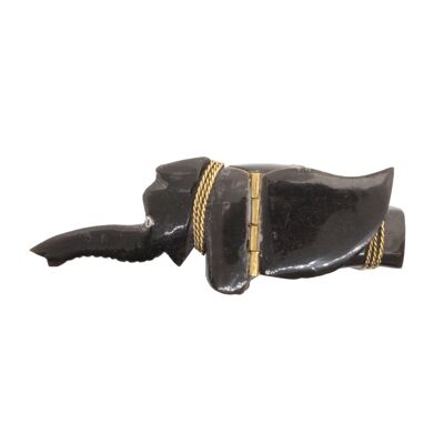 Artisanal Ox Horn Box - Big Elephant
