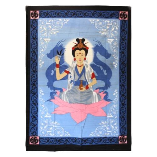 Arazzo in cotone Kwan Yin 52x76"