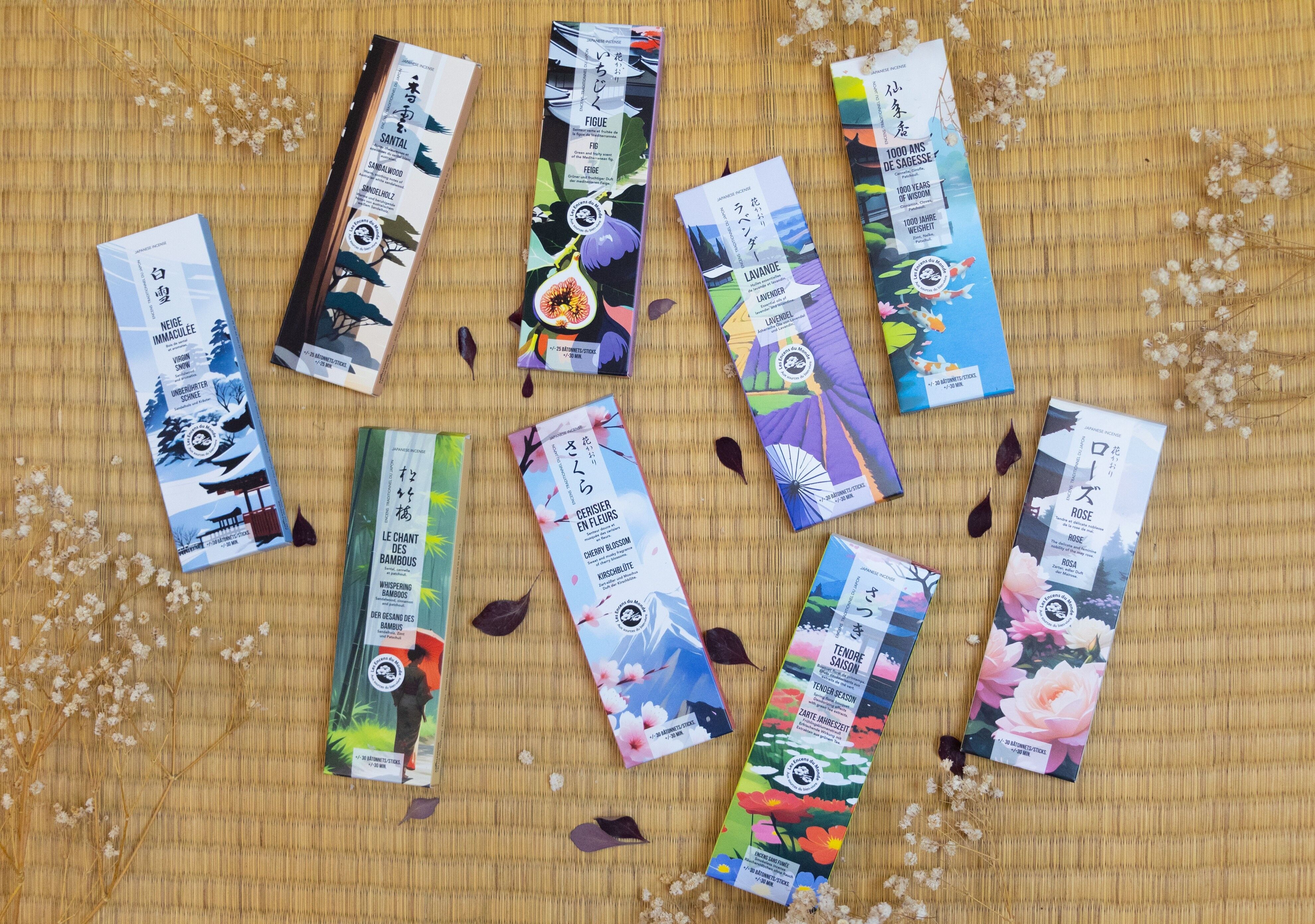 Japanese Incense Kit - Gardens of Japan - Aromandise