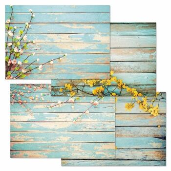 Sets de table papier - primavera - fleurs - printemps - été 1
