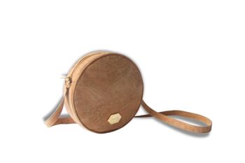 Korktasche Circle Bag - Runde Handtasche aus Kork - Nu (Naturkork) 3