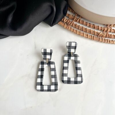 NEW! Gingham earrings