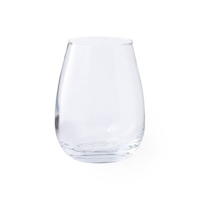 500 ml glass cup with exclusive design. Color: Transparent.