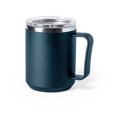 Thermal steel mug 350 ml.Double wall cold/hot Color: Navy Blue