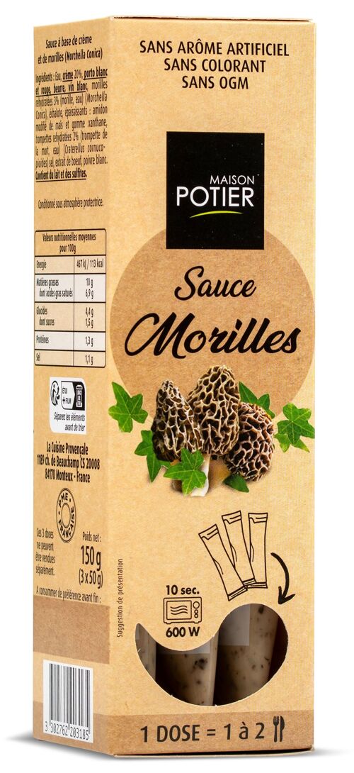 SAUCE MORILLES ÉTUI 3X50 G