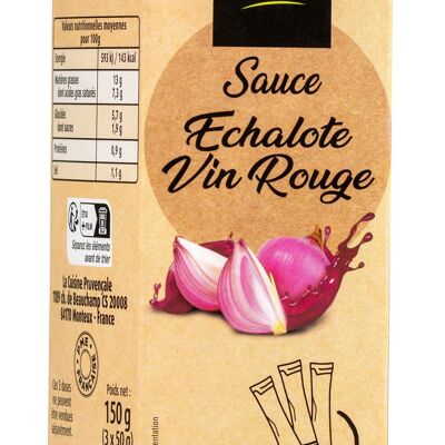 SAUCE ÉCHALOTE VIN ROUGE ÉTUI 3X50 G