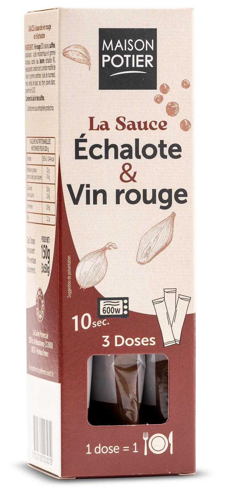 SHALLOT SAUCE RED WINE CASE 3X50 G