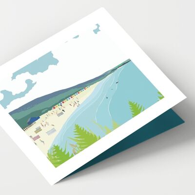 Tarjeta Woolacombe Beach Devon - Paquete de 6 tarjetas