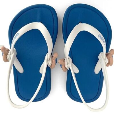 Turtle Clips Children's Flip Flops Sizes 6 child - 5 adult (UK)/23-38 (EU) - BLUE