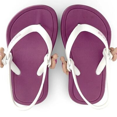 Turtle Clips Children's Flip Flops Sizes 6 child - 5 adult (UK)/23-38 (EU) - PURPLE