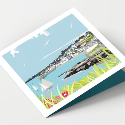 Puerto de St Mawes - Paquete de 4 tarjetas