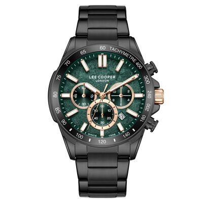 LeeCooper – ALBAN – LC08240 – Montre Homme – Analogique Mouvement Multifonction – Boitier rond en métal