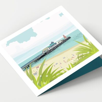 Bournemouth Pier Dorset Karte - Packung mit 4 Karten