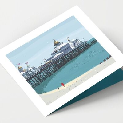 Eastbourne Pier Cornwall Karte - Packung mit 4 Karten