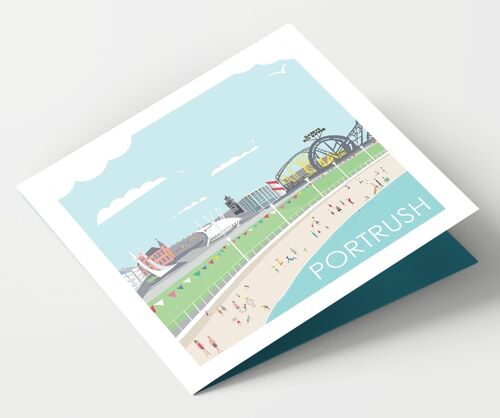 Portrush Beach Northen Ireland Card - Pack of 4 Cards