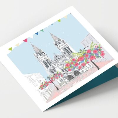 Tarjeta Truro Cathedral Cornwall - Paquete de 4 tarjetas