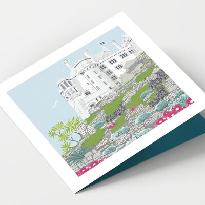 St Michael's Mount Castle Cornwall Card - Confezione da 4 carte