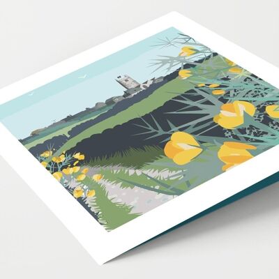 Tarjeta St Just Church Path Cornwall - Paquete de 4 tarjetas