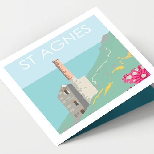 St Agnes Cornwall Card - Pack of 4 Cards