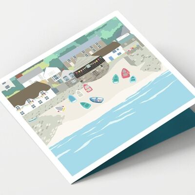 Tarjeta Sennen Cove Cornwall - Paquete de 4 tarjetas