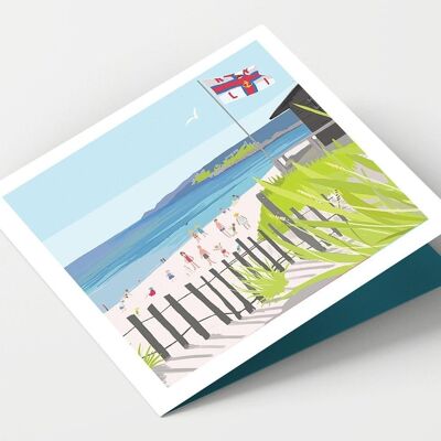 Tarjeta Sennen Beach Cornwall - Paquete de 4 tarjetas