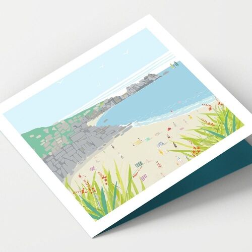 Porthcurno Beach Cornwall Card - Pack of 4 Cards