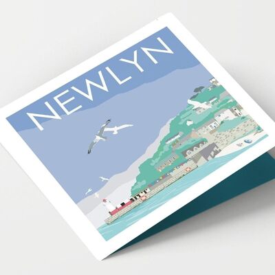Tarjeta Newlyn Cornwall - Paquete de 4 tarjetas