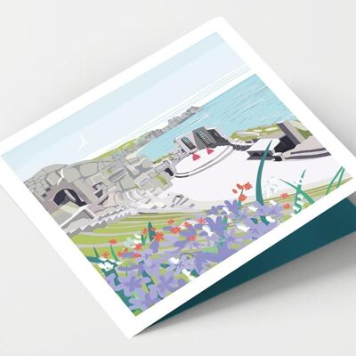Tarjeta Minack Theatre Porthcurno Cornwall - Paquete de 4 tarjetas