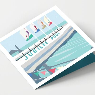 Jubilee Pool Penzance Cornwall Karte - Packung mit 4 Karten