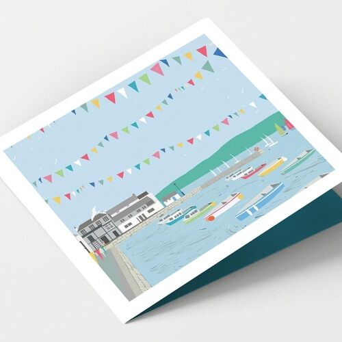 Falmouth Custom House Quay Cornwall Card - Pack of 4 Cards