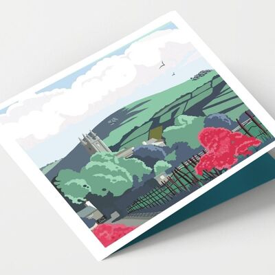 Widecombe in the Moor Devon Card - Confezione da 4 carte