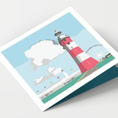 Plymouth Smeaton's Tower Devon Card - Pack de 4 cartes