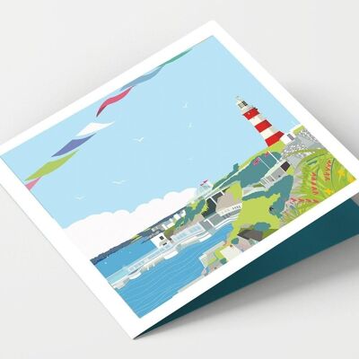 Plymouth Hacke Devon Karte - Packung mit 4 Karten