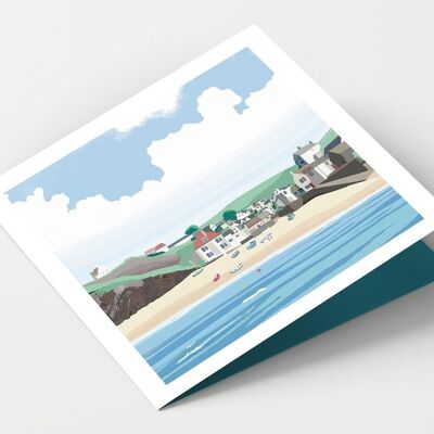 Hope Cove Devon Karte - Packung mit 4 Karten